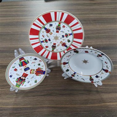 Set di applique natalizie in ceramica